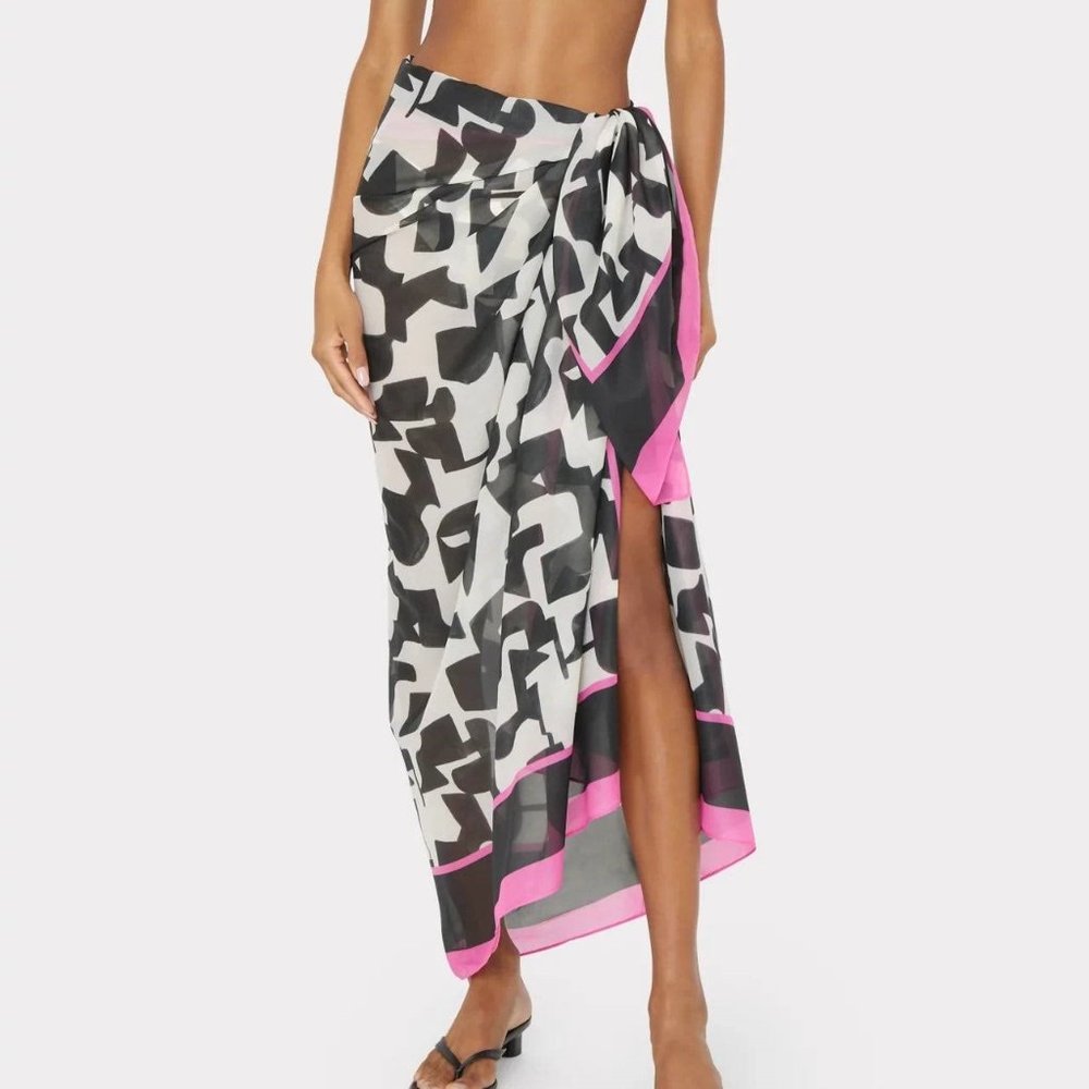 Milly Cabana Long Chiffon Pareo Coverup